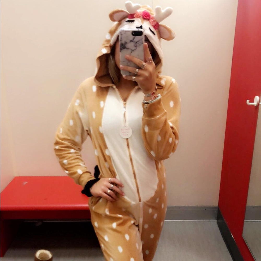 Deer/doe onesie costume